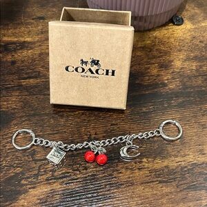 Coach Silver Bag Charm